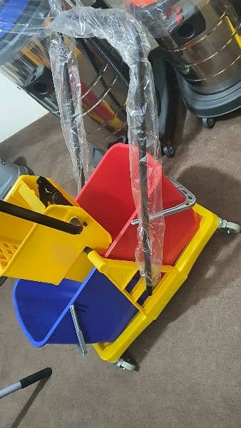 Double bucket Mop trolley original PP Quality/ Cleaning trolley 5