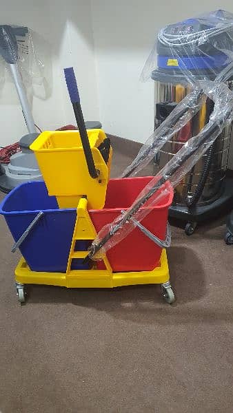 Double bucket Mop trolley original PP Quality/ Cleaning trolley 6
