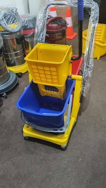 Double bucket Mop trolley original PP Quality/ Cleaning trolley 8