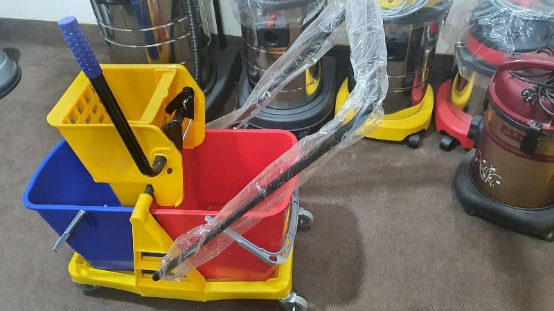 Double bucket Mop trolley original PP Quality/ Cleaning trolley 10