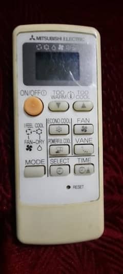 Mitsubishi AC remote