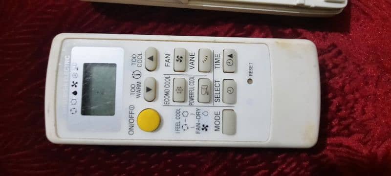 Mitsubishi AC remote 1