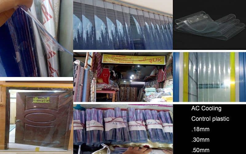 Ac cooling control Plastic , PVC curtains, strips, transparent plastic 10