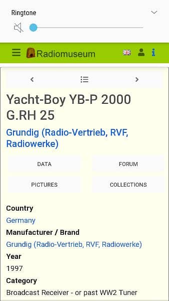 grunding radio model YB_P 2000 Germany 4