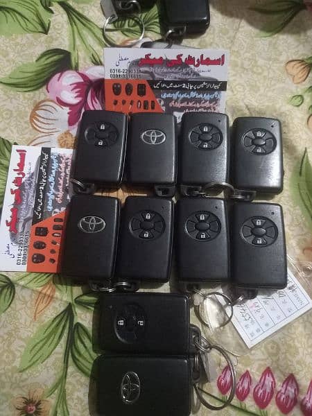 Auto key maker all types cars key making smart key programming karachi 6