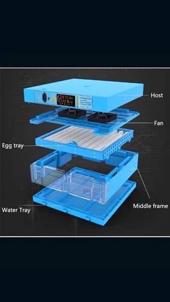 Incubator for eggs capacity. 3