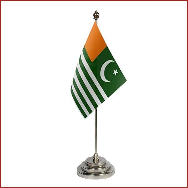 Pakistan Table flag, stainless steel,  executive look 3