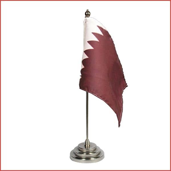 Pakistan Table flag, stainless steel,  executive look 7