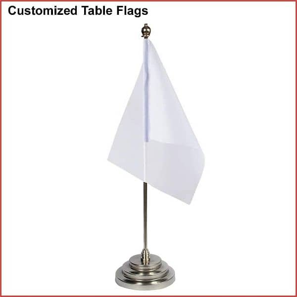 Pakistan Table flag, stainless steel,  executive look 8