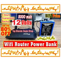 12 Volt wifi router power bank - Router UPS Power bank - 3 to 4 Hours