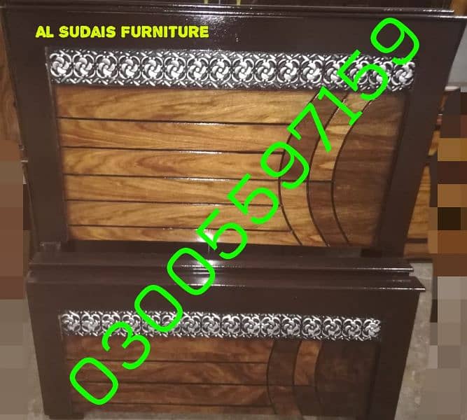 single bed wood best qulity dressing almari table sofa chair set led 3