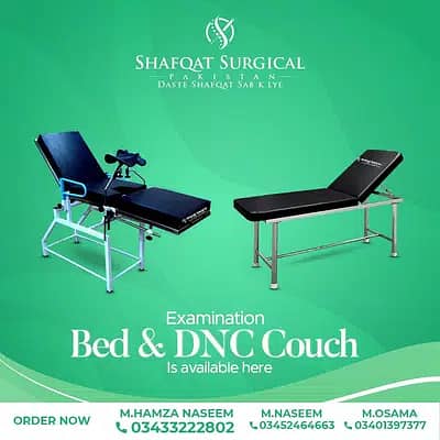 Patient Examination Couch | DNC Gynea table | Medical Hospital Surgic 3