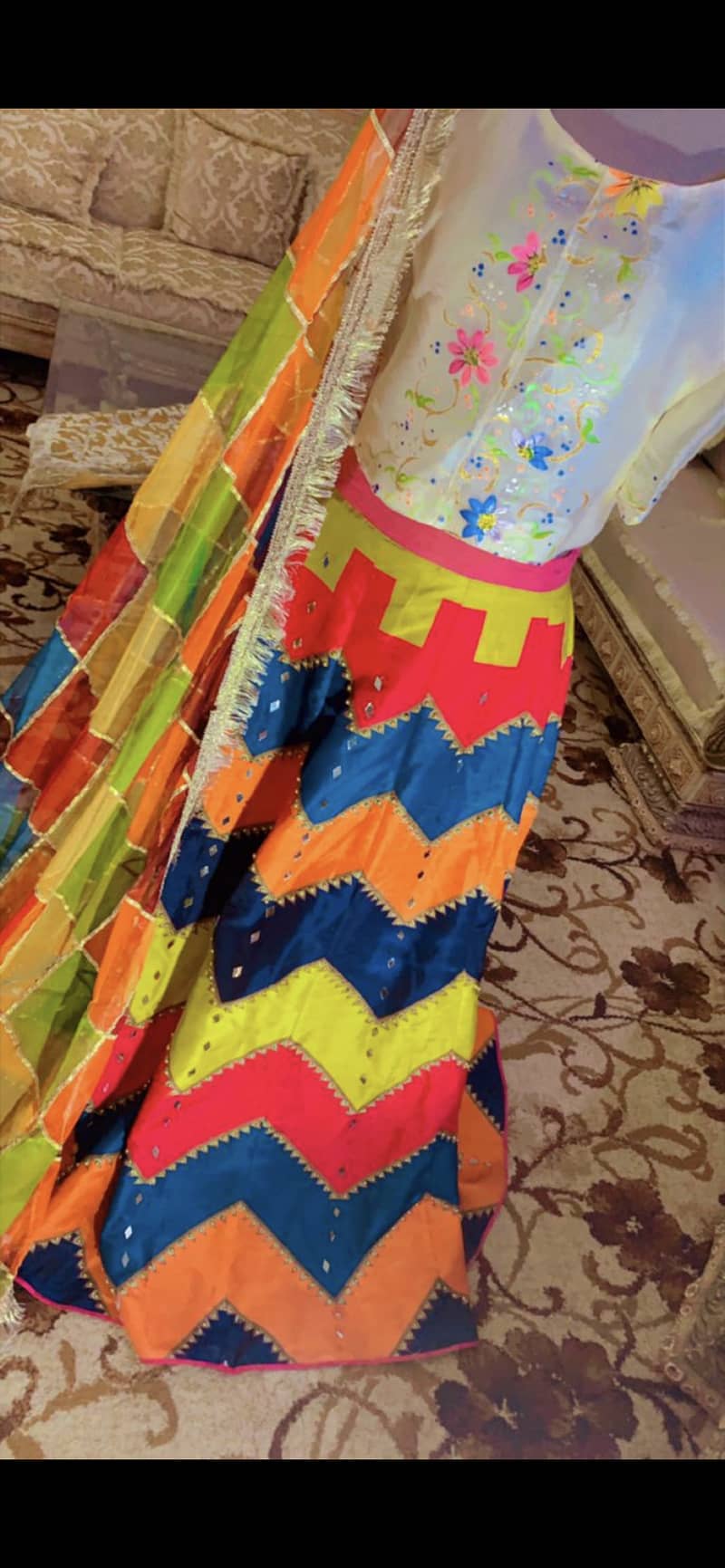 Mehndi lehnga 1