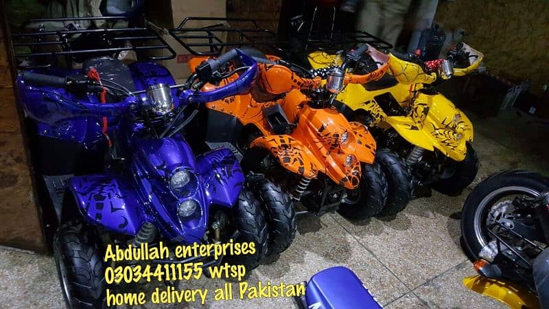 dubai import petrol atv  Abdullah Enterprises 4 wheels delivery all Pk 5