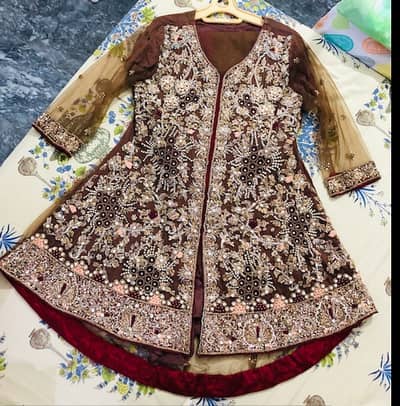 heavy embroidered dress