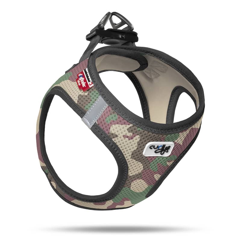 Curli Air Mesh Camo Dog Harness. Imported Made in Switzerland. 0