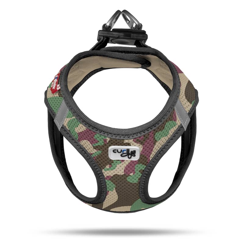 Curli Air Mesh Camo Dog Harness. Imported Made in Switzerland. 1