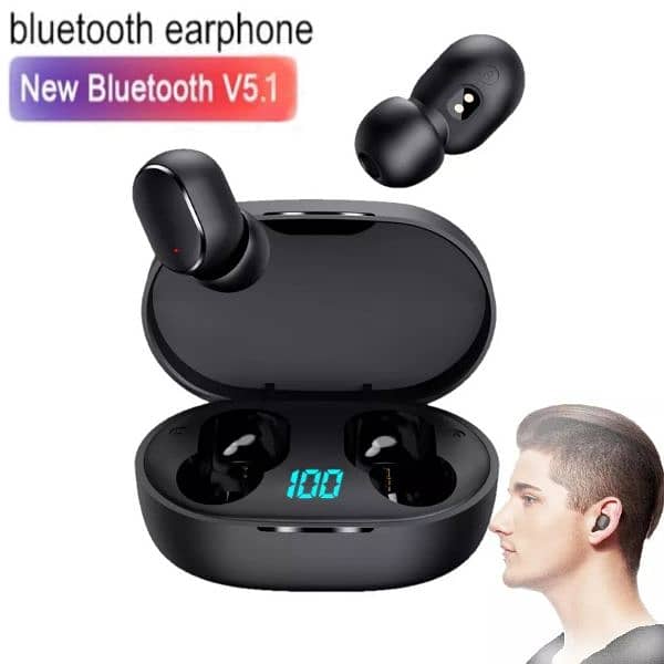 TWS E6S Wireless Earphones with Charging Box Powerbank 0