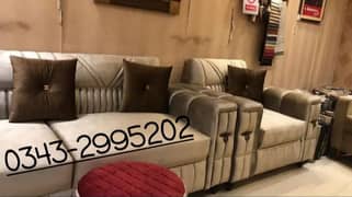 sofa set | corners | puffees (Furqan Luxury Sofa Center)