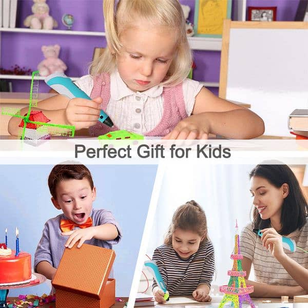 3D_Pen Drawing_pen for Kids With PLA/ABS Filament 1.75mm Birthday Gift 9