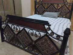 iron double bed