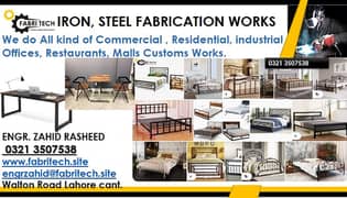 Metal Bed furniture, flower stands, office tables, chairs, frames