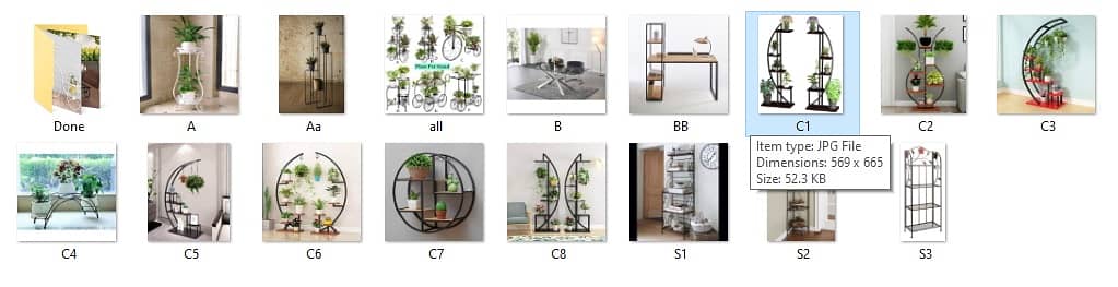 Metal Bed furniture, flower stands, office tables, chairs, frames 8
