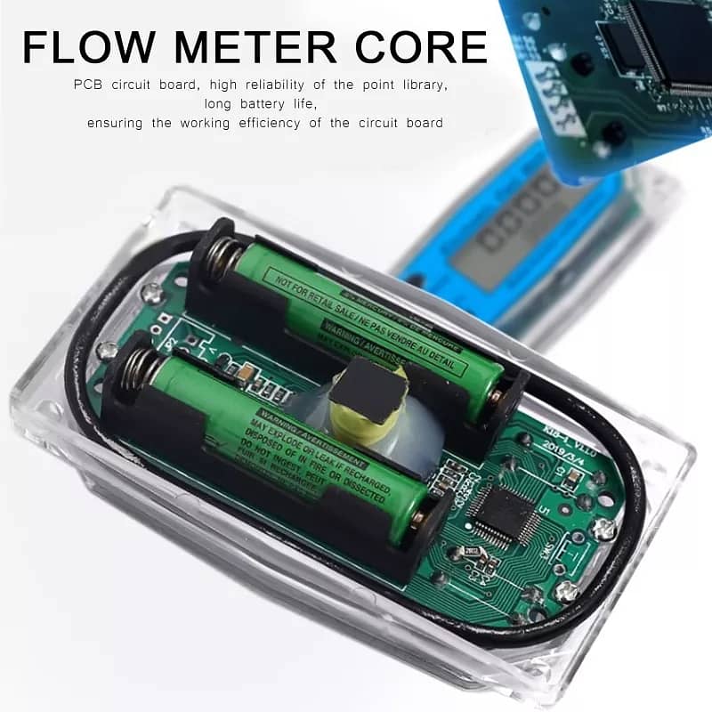 Digital LCD Flow Meter Turbine Fuel Meter 2 inch For Oiil Air 4