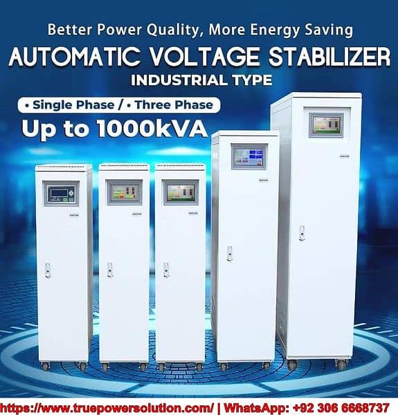 Mega Watt. Industrial Stabilizer Generator Online UPS 10