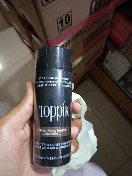 New) Toppik Hair Loss Building Fibers, Dark Brown, 27.5g 1