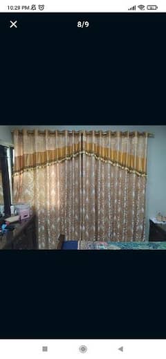 Slightly used curtains for sell with fitting accessories