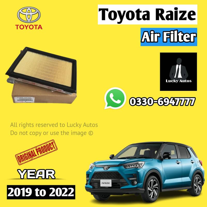 Toyota Raize / Rocky Genuine Air Filter Year 2019 to 2022 0