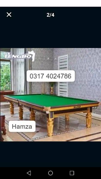 CUSTOMIZED SNOOKER TABLE / BILLIARDS / POOL TABLE / SNOOKER TABLE 8