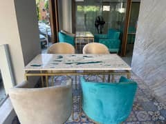 marble top dining table 4 persons