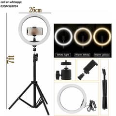 26cm ring light + 7 feet stand & airpods bluetooth mic apple airpods 0