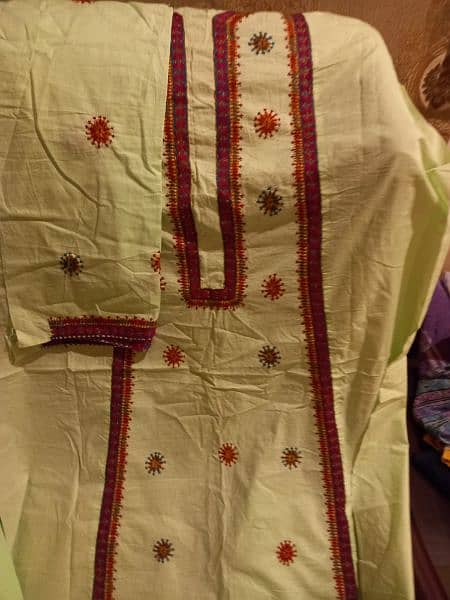 Balochi embroidered shirt unstitched 1