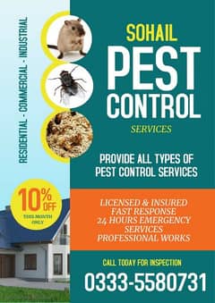 Pest Control Water Tank SOFA Carpet Cleaning Fumigation