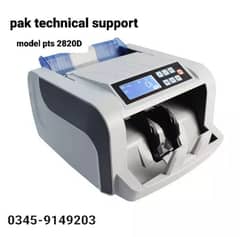cash counting machine model pts 2820D 0