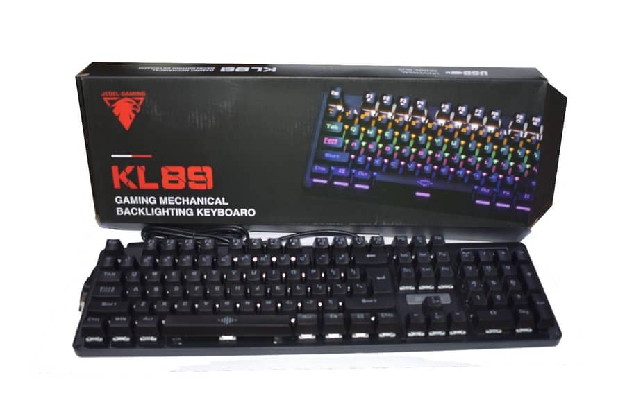 JEDEL KL89 Gaming Mechanical RGB Back light Wired Keyboard - Keyboard 1