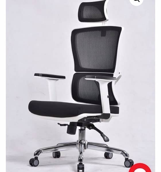 Egronomic chair(Mesh chair black and white 2