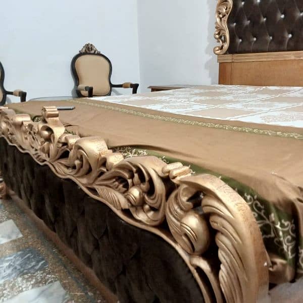 double bed set in sheesham wood 1