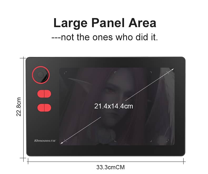 Graphic Tablet 8192 Levels New 10moons G20 Digital Drawing Tablet 4