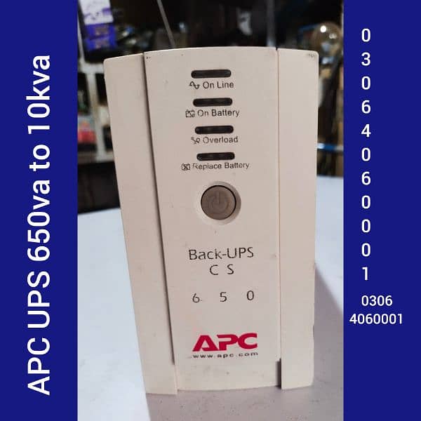 APC, UPS,650VA,750va,1000va,1500va,3000va,500va,10kva,20kva, all model 7