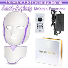 Light LED Facial Mask with Neck Face Care Treatmen