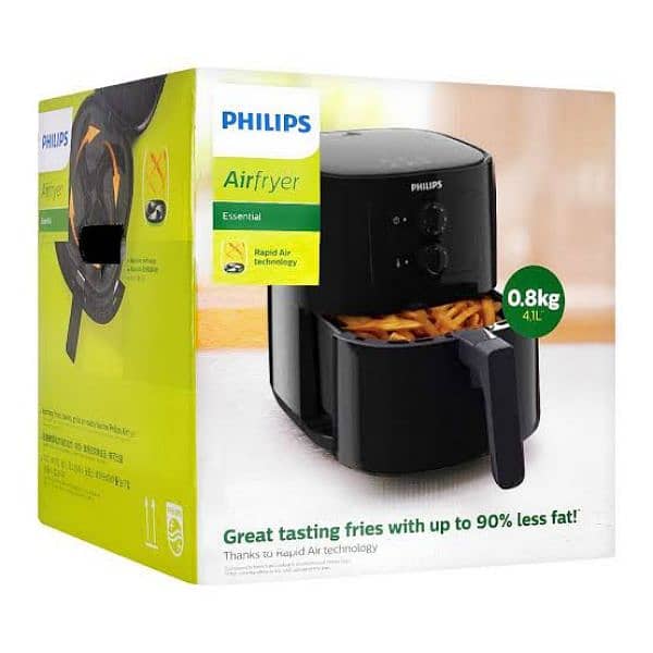 Original Philips 1400-W Essential Air-Fryer HD9200 0