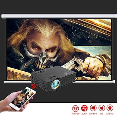 UNIC UC68S FullHD LED WiFi Projector (Amazon Import) with Free HDMI Ca 3