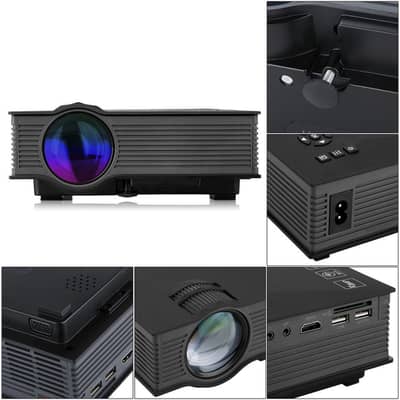 UNIC UC68S FullHD LED WiFi Projector (Amazon Import) with Free HDMI Ca 6