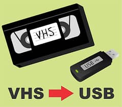 VHS VCR DV hi8 handycam VHSc to USB Full HD