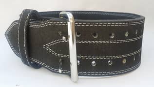 Weight Lifting Belt with Double Prong Buckle Power Belt 0