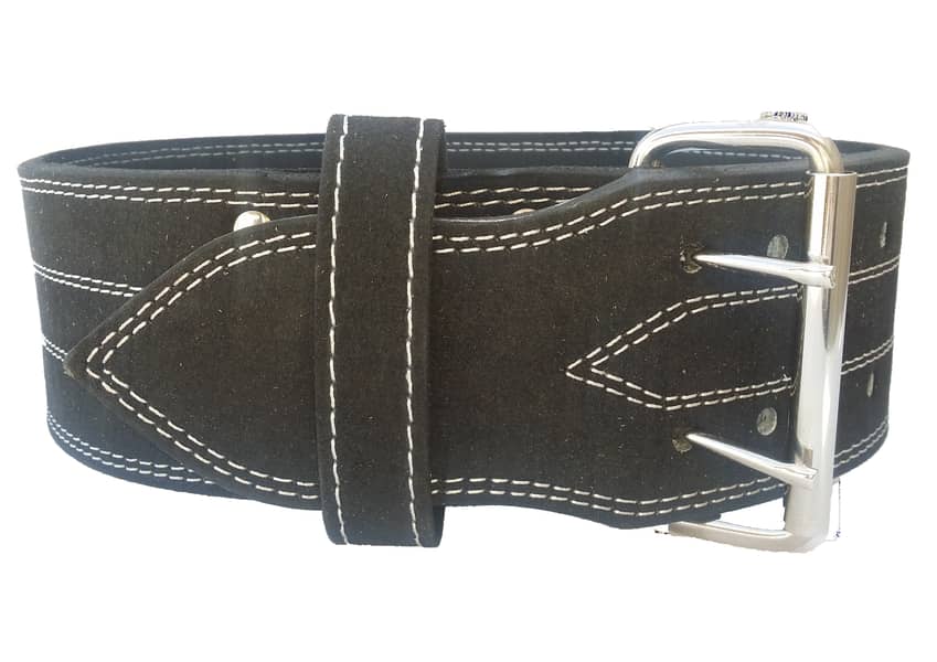 Weight Lifting Belt with Double Prong Buckle Power Belt 1